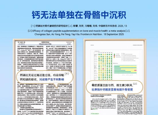 钙无法单独在骨骼中沉积